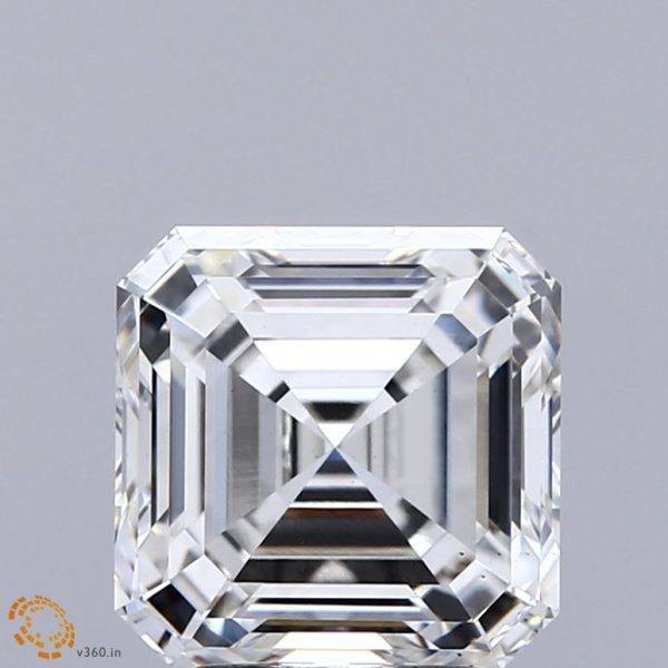 3.21 Carat Asscher Cut Lab-Created Diamond Sale