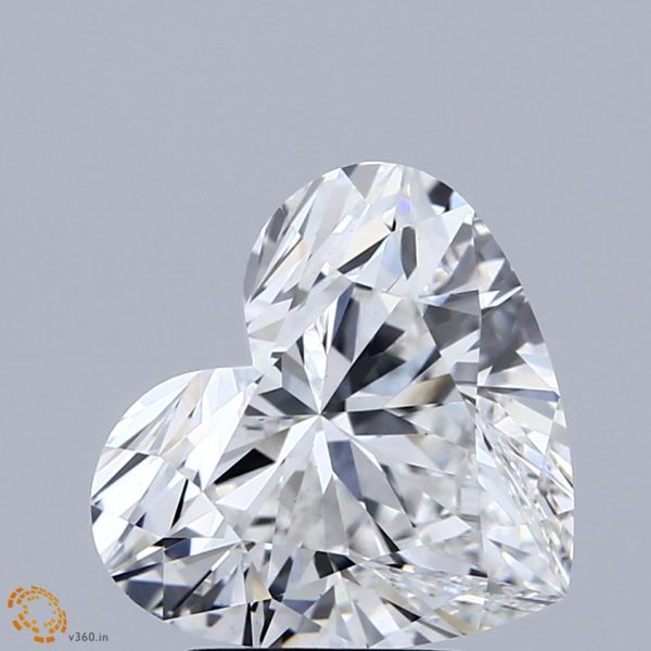 3.14 Carat Heart Cut Lab-Created Diamond Hot on Sale