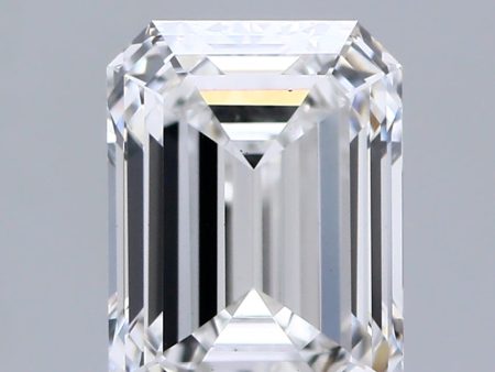 2.10 Carat Emerald Cut Lab-Created Diamond For Sale