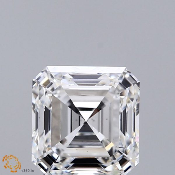 2.53 Carat Asscher Cut Lab-Created Diamond on Sale