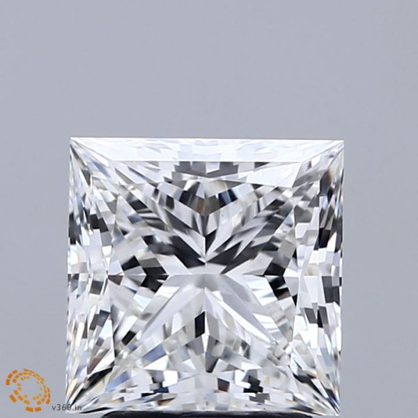 2.55 Carat Princess Cut Lab-Created Diamond For Discount