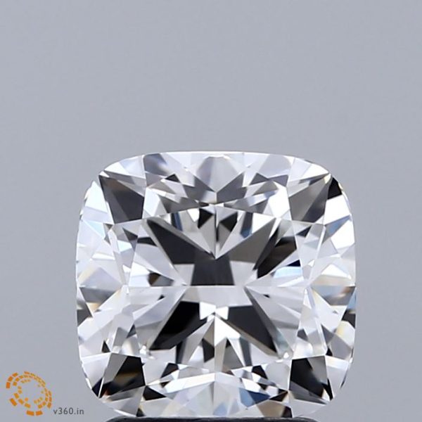 2.00 Carat Cushion Cut Lab-Created Diamond For Sale