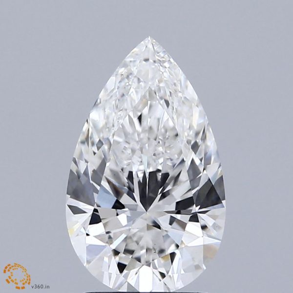 2.00 Carat Pear Cut Lab-Created Diamond Hot on Sale