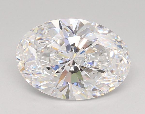 3.30 Carat Oval Cut Lab-Created Diamond Hot on Sale