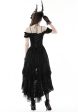 Dark in Love - Gothic Elegant Lady Lace Dovetail - Dress For Cheap