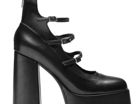 Koi Footwear - Gurren Strappy Platform Black - Heels Online