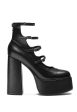 Koi Footwear - Gurren Strappy Platform Black - Heels Online