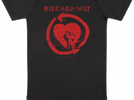 Rise Against - Red Heartfist Babygrow - Bodysuit Supply