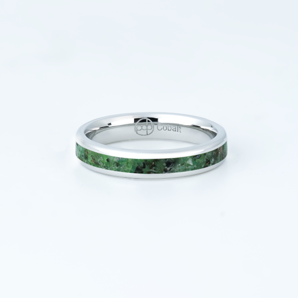 Emerald Glowstone Stackable Ring For Sale