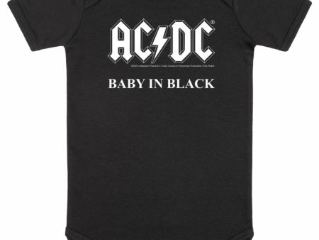 AC DC - Baby In Black Babygrow - Bodysuit Fashion