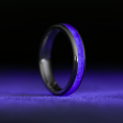 Lavender Opal Glowstone Stackable Ring on Cobalt Chrome on Sale