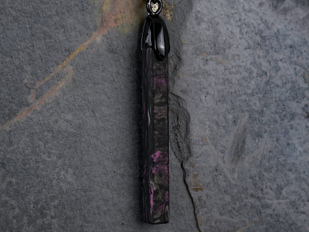 Lavender Burl Carbon Fiber Bar Pendant Discount