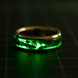 Solid Gold and Shredded Cash Glowstone Ring For Cheap