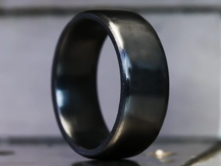 8mm Beveled Black Titanium Ring Supply