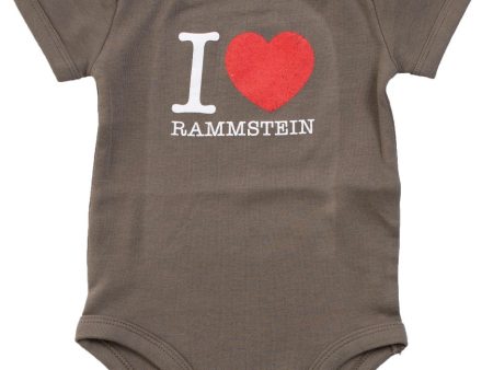 Rammstein - I Love Rammstein Dark Green - Bodysuit Supply