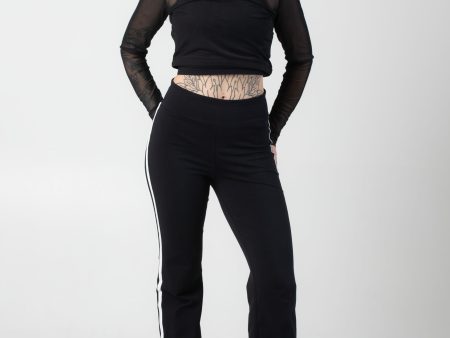 Noisy May - Kerry Track Panel Black White - Leggings on Sale