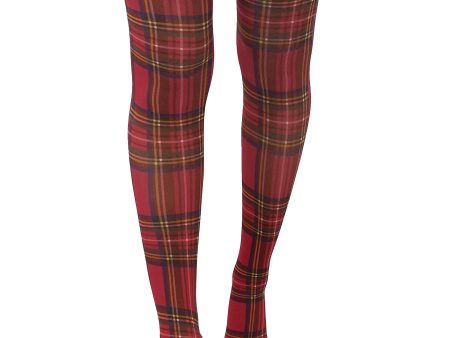 Pamela Mann - Original Red Tartan - Tights Hot on Sale