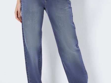 Noisy May - Yolanda Wide Medium Blue Denim - Jeans on Sale