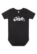 Caliban - Logo Babygrow Black White - Bodysuit Online