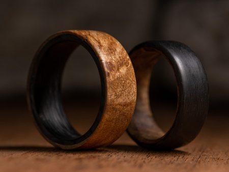 Cherry Wood Carbon Fiber Ring Online Sale