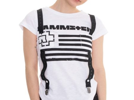 Rammstein - Suspender White - Girly Online now