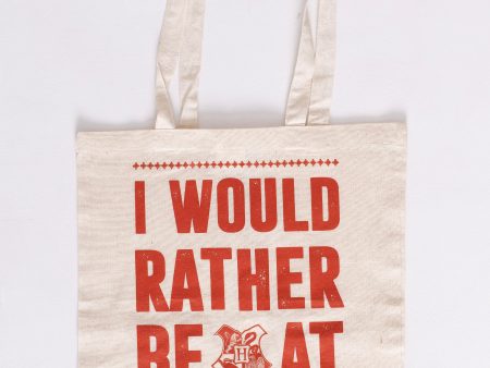 Harry Potter - I Would Rather Be At Hogwarts Natural - Tote Bag Fashion