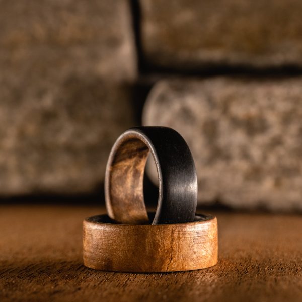 Cherry Wood Carbon Fiber Ring Online Sale