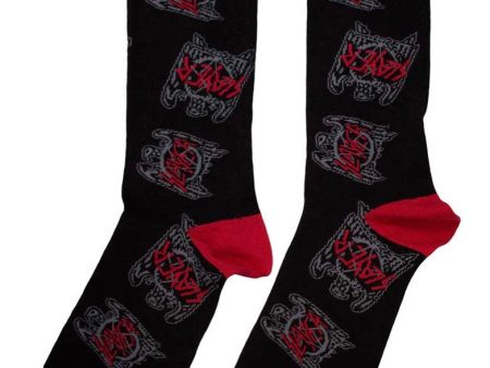 Slayer - Eagle Crest Pattern - Socks Online Sale