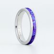 Lavender Opal Glowstone Stackable Ring on Cobalt Chrome on Sale