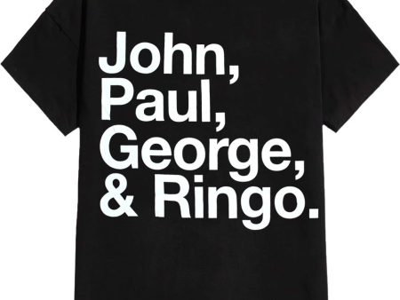 The Beatles - John, Paul, George & Ringo - T-Shirt Hot on Sale