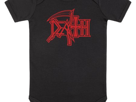 Death - Logo Babygrow Black Red - Bodysuit Cheap