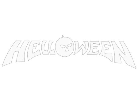 Helloween - Classic Logo White - Sticker Cheap