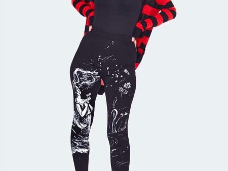 Jawbreaker - Drowning Printed Black - Leggings Online Hot Sale