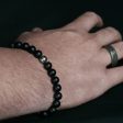 Meteorite Bracelet with Matte Black Onyx Beads Online Sale