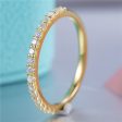 17 Stone Round Diamond Half Eternity Gold Band | 0.255 ct Fashion