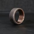 Size 9.5 Meteorite Ring with Rose Gold Liner on Sale