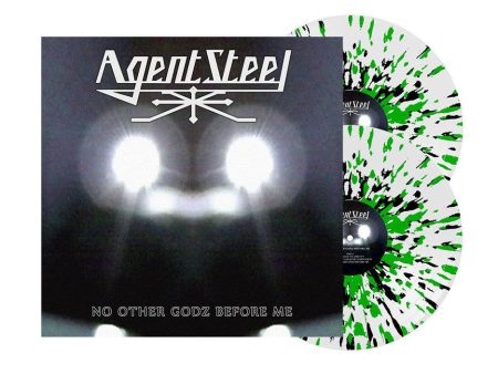 Agent Steel - No Other Godz Before Me Green Black White - Splattered 2 Vinyl Online Sale