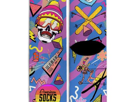 American Socks - Retro Blizzard Mid High Pink - Socks Online Hot Sale