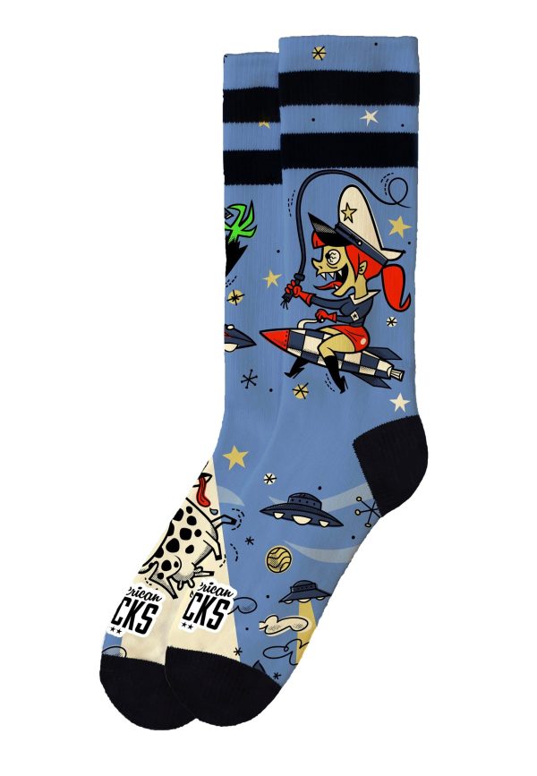 American Socks - Alien Snatch Mid High Blue - Socks Online now