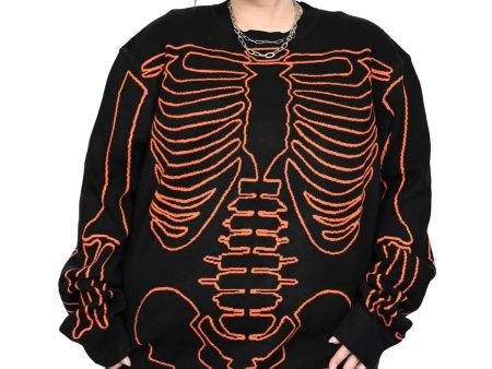 Foxblood - All Bones Skeleton Black Orange - Dress Fashion