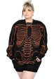 Foxblood - All Bones Skeleton Black Orange - Dress Fashion