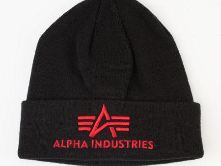 Alpha Industries - 3D Black - Beanie on Sale