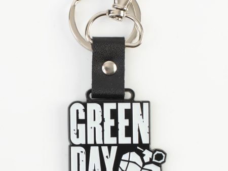 Green Day - Stacked Logo & Grenade Glow In The Dark - Keychain Sale