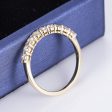 9 Stone Round Diamond Half Eternity Gold Band | 0.585 ct Online Hot Sale