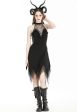 Dark In Love - Devil Sexy Net Deep V Neck Black - Dress Supply