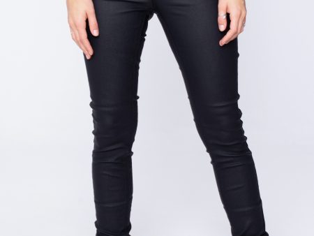 Noisy May - Callie Skinny Coated Black - Jeggings Discount