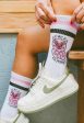 American Socks - F*ck Humans Mid High White - Socks Online