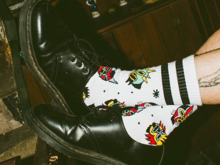 American Socks - El Luchador Mid High White - Socks on Sale