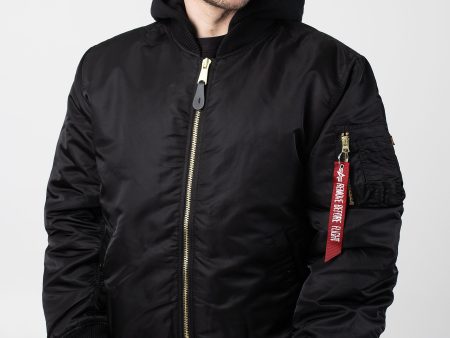 Alpha Industries - MA 1 ZH Back EMB Black - Jacket For Discount