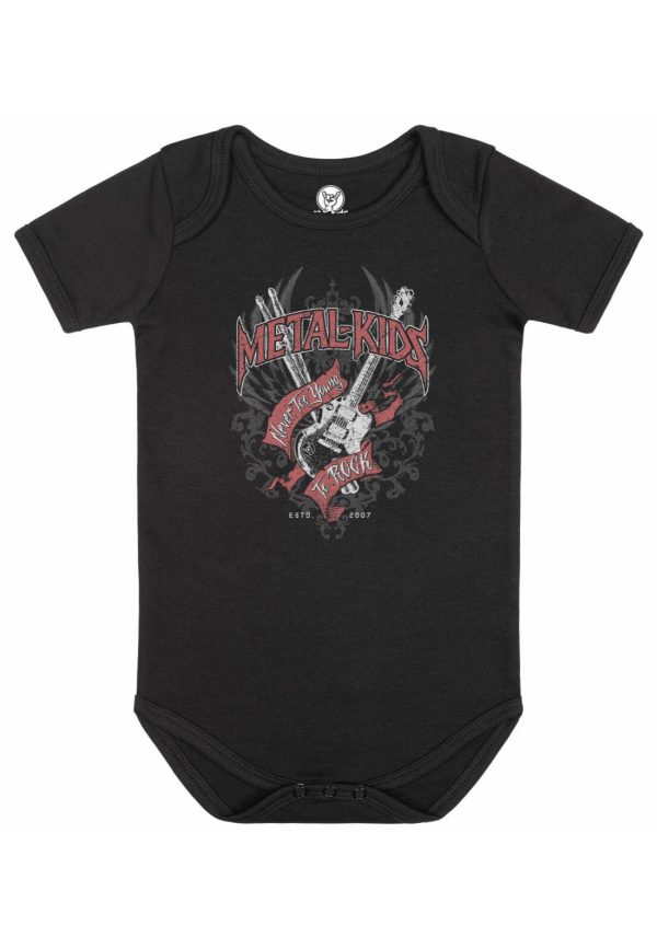 Metal Kids - Never Too Young To Rock Babygrow - Bodysuit For Cheap